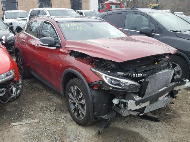 SJKCH5CR2JA056916 - 2018 INFINITI QX30 BASE RED photo 1