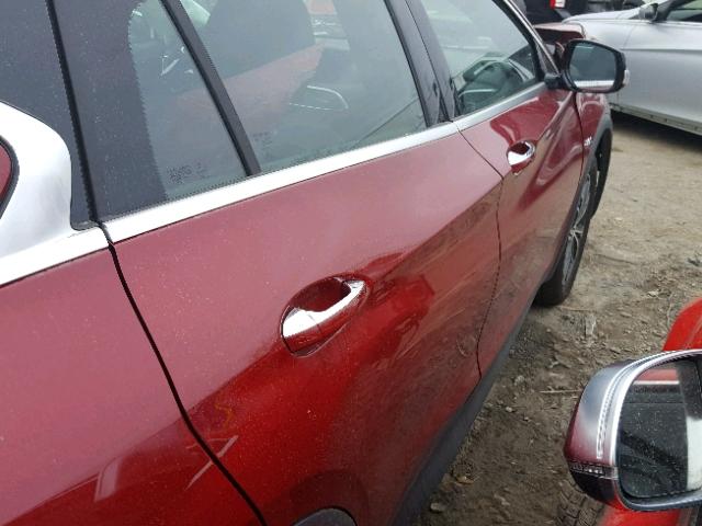 SJKCH5CR2JA056916 - 2018 INFINITI QX30 BASE RED photo 6