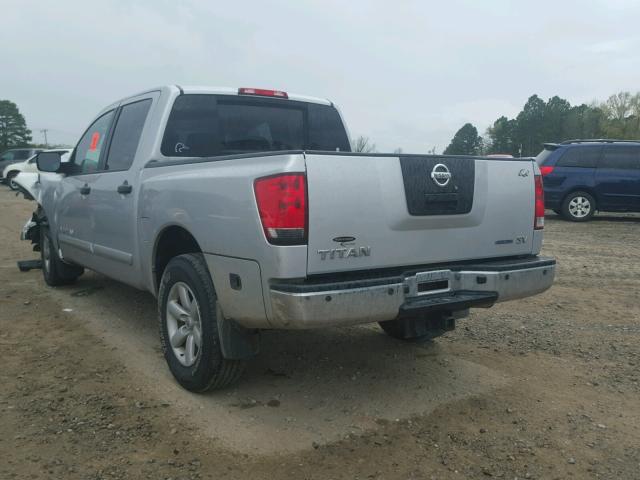 1N6BA0ED2BN322319 - 2011 NISSAN TITAN S SILVER photo 3