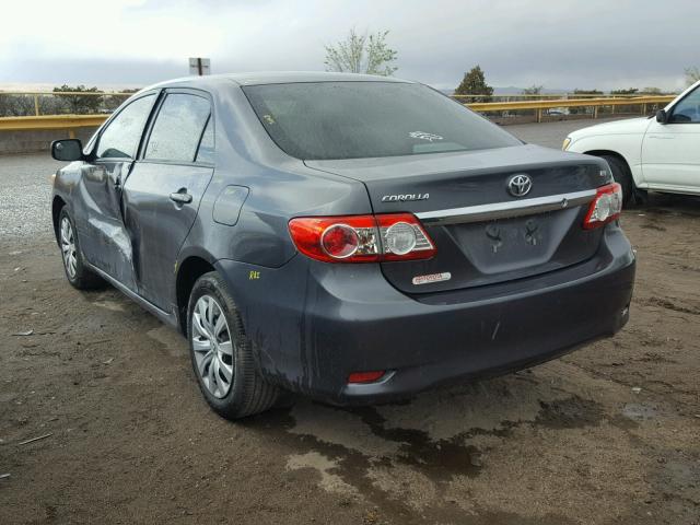 2T1BU4EE5CC793976 - 2012 TOYOTA COROLLA BA CHARCOAL photo 3