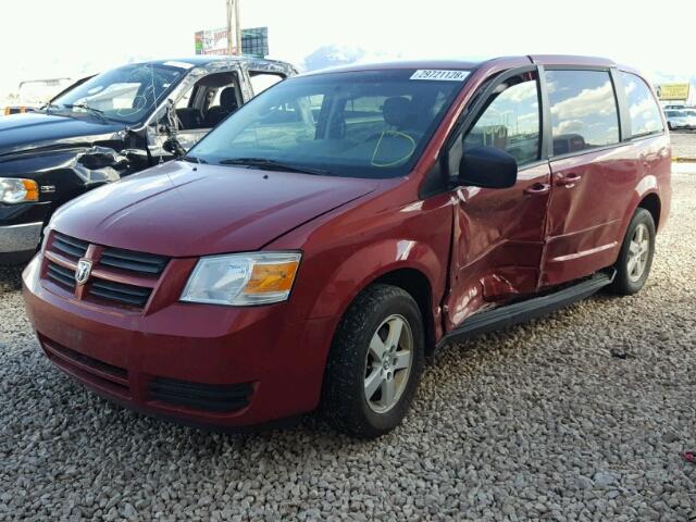 2D4RN4DE4AR159491 - 2010 DODGE GRAND CARA RED photo 2