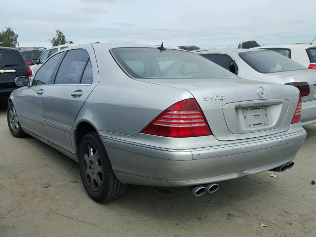 WDBNG75J41A146424 - 2001 MERCEDES-BENZ S 500 SILVER photo 3