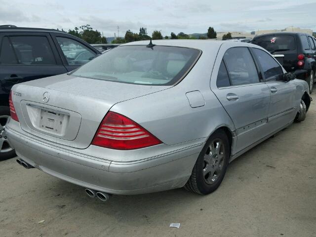 WDBNG75J41A146424 - 2001 MERCEDES-BENZ S 500 SILVER photo 4