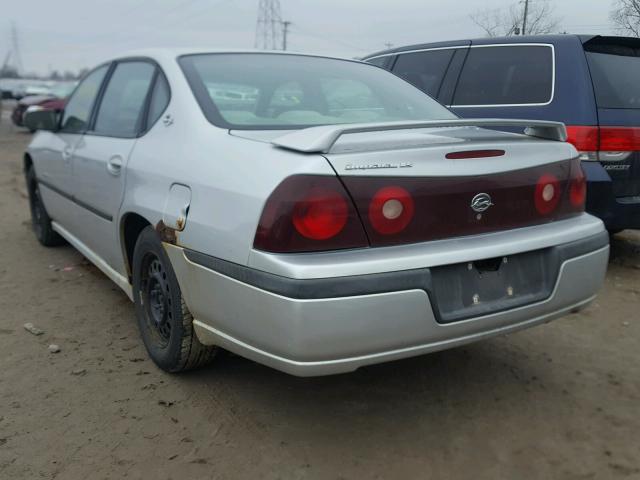 2G1WH52K239126104 - 2003 CHEVROLET IMPALA LS SILVER photo 3