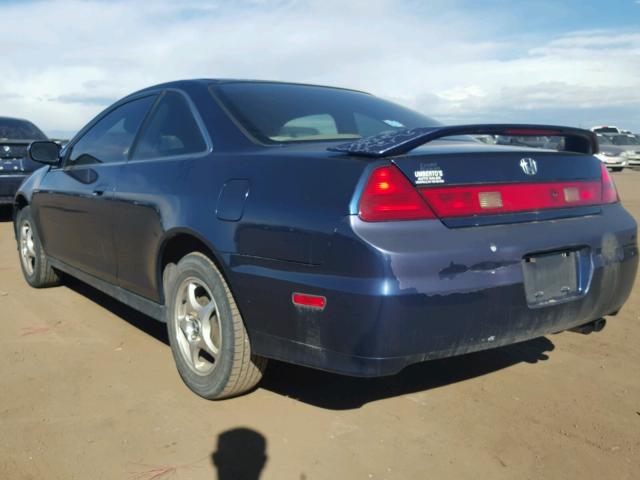 1HGCG31401A004994 - 2001 HONDA ACCORD LX BLUE photo 3