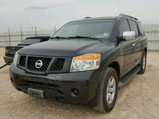 5N1BA0ND6AN604072 - 2010 NISSAN ARMADA SE BLACK photo 2