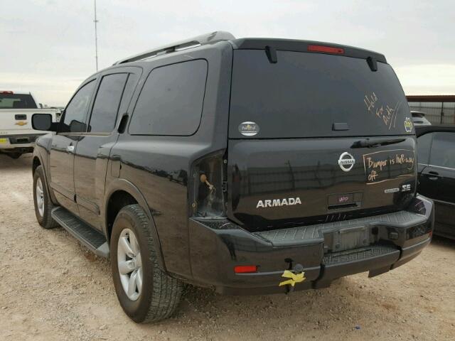 5N1BA0ND6AN604072 - 2010 NISSAN ARMADA SE BLACK photo 3