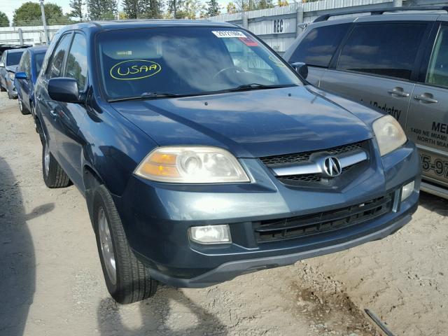 2HNYD18236H515432 - 2006 ACURA MDX GREEN photo 1