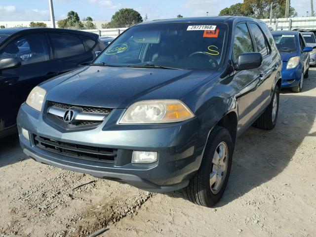 2HNYD18236H515432 - 2006 ACURA MDX GREEN photo 2