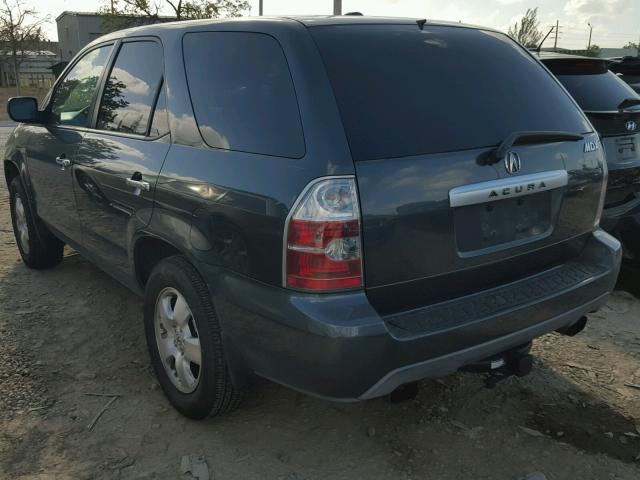 2HNYD18236H515432 - 2006 ACURA MDX GREEN photo 3