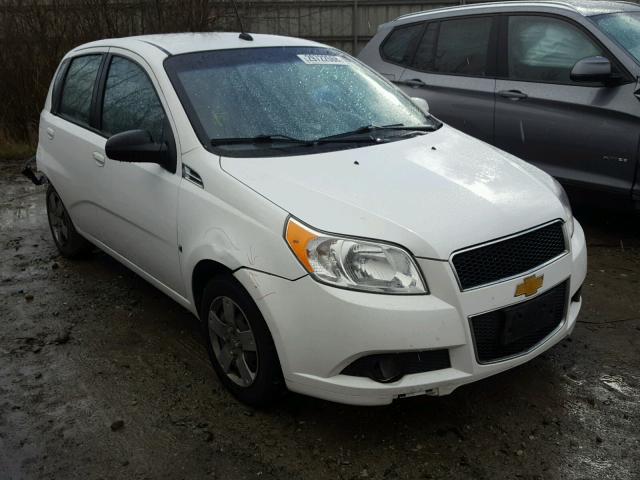 KL1TD66E19B379686 - 2009 CHEVROLET AVEO LS WHITE photo 1