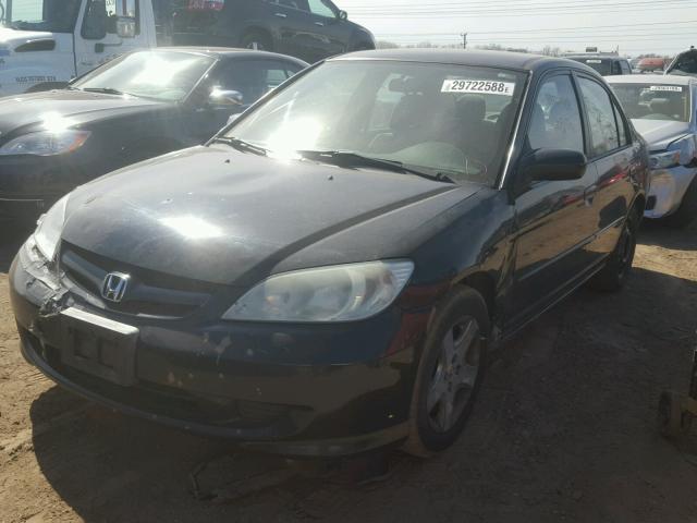 2HGES16644H623321 - 2004 HONDA CIVIC LX BLACK photo 2