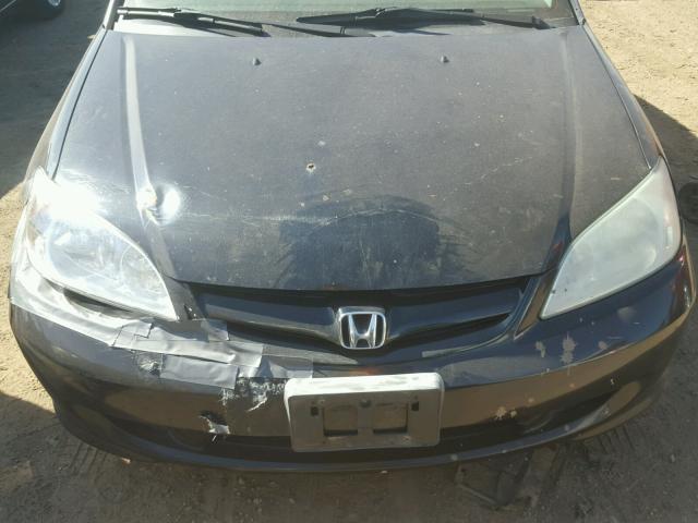 2HGES16644H623321 - 2004 HONDA CIVIC LX BLACK photo 7