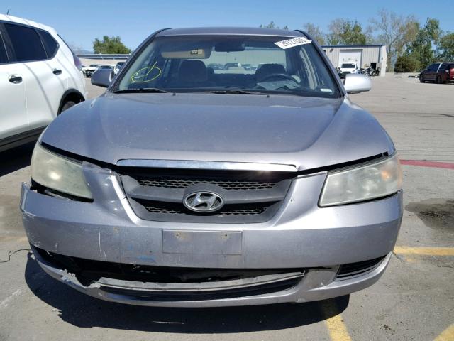 5NPET46CX7H233287 - 2007 HYUNDAI SONATA GLS SILVER photo 9