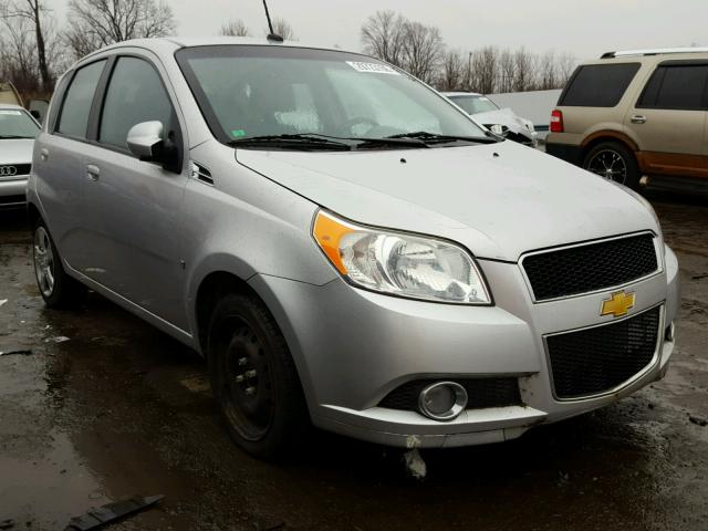 KL1TG66E29B398464 - 2009 CHEVROLET AVEO LT SILVER photo 1