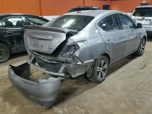 3N1CN7AP1EL842314 - 2014 NISSAN VERSA SILVER photo 4