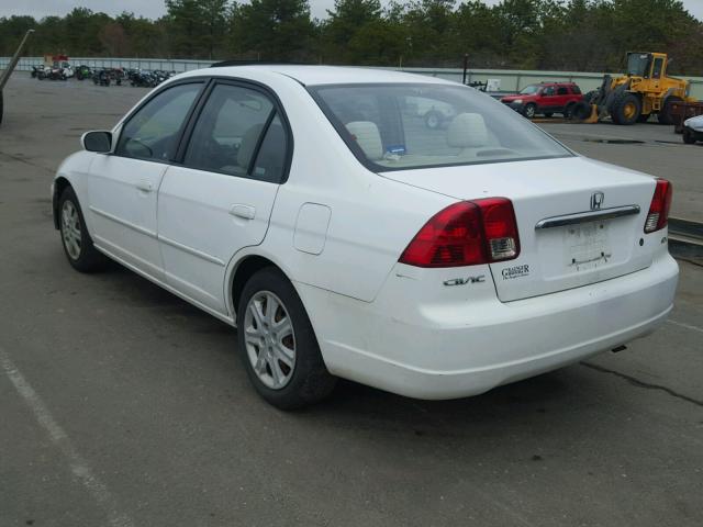 2HGES26743H612333 - 2003 HONDA CIVIC EX WHITE photo 3