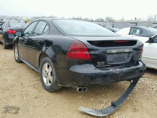 2G2WS522751245636 - 2005 PONTIAC GRAND PRIX BLACK photo 3