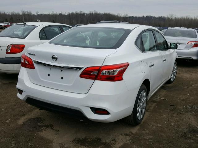 3N1AB7AP5JY208727 - 2018 NISSAN SENTRA S WHITE photo 4