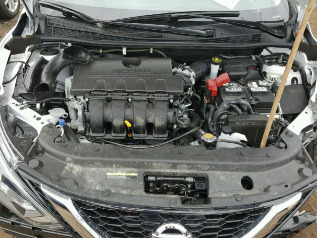 3N1AB7AP5JY208727 - 2018 NISSAN SENTRA S WHITE photo 7