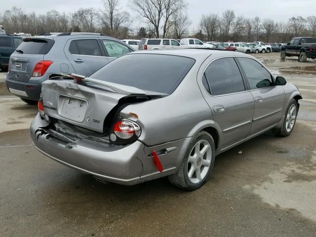 JN1CA31A71T316470 - 2001 NISSAN MAXIMA GXE SILVER photo 4