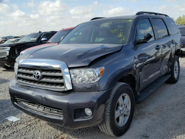 5TDZY5G14HS068239 - 2017 TOYOTA SEQUOIA SR CHARCOAL photo 2