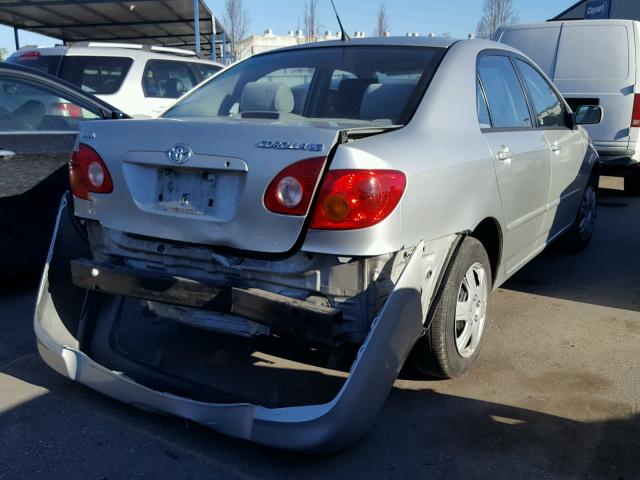 1NXBR32E23Z054613 - 2003 TOYOTA COROLLA CE SILVER photo 4