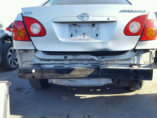 1NXBR32E23Z054613 - 2003 TOYOTA COROLLA CE SILVER photo 9