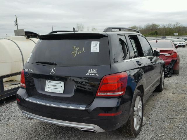 WDCGG8JB3EG177224 - 2014 MERCEDES-BENZ GLK 350 4M BLACK photo 4