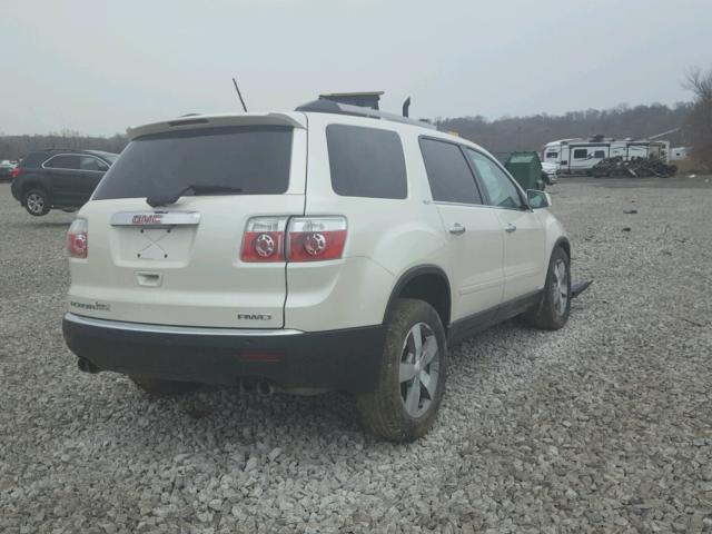 1GKKVRED2BJ398145 - 2011 GMC ACADIA SLT თეთრი ფოტო 4