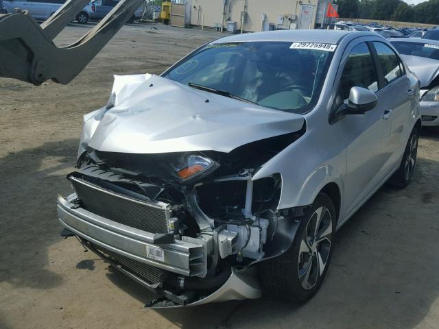 1G1JF5SB6H4128352 - 2017 CHEVROLET SONIC PREM SILVER photo 2