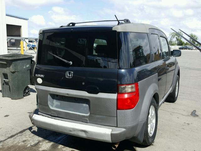 5J6YH28503L015747 - 2003 HONDA ELEMENT EX BLACK photo 4