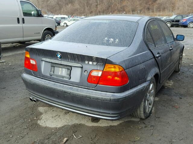 WBAAV33441EE77072 - 2001 BMW 325 I BLUE photo 4