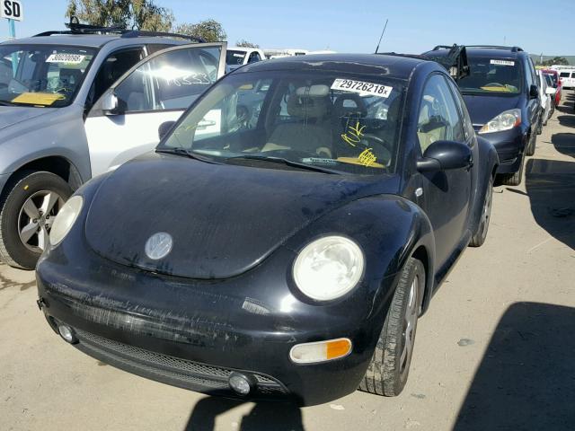 3VWED21C41M480859 - 2001 VOLKSWAGEN NEW BEETLE 黑色 照片 2