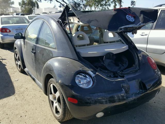 3VWED21C41M480859 - 2001 VOLKSWAGEN NEW BEETLE 黑色 照片 3