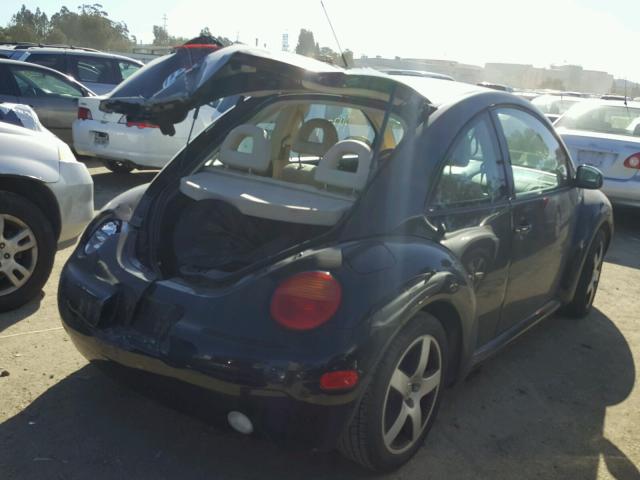 3VWED21C41M480859 - 2001 VOLKSWAGEN NEW BEETLE 黑色 照片 4