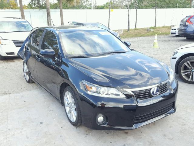 JTHKD5BH3C2070838 - 2012 LEXUS CT 200 BLACK photo 1