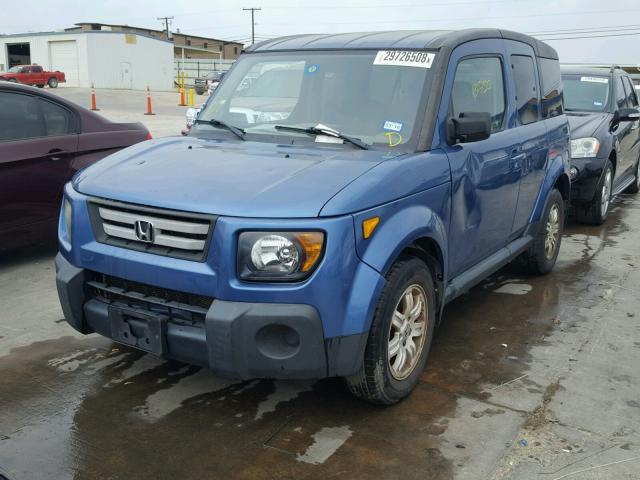 5J6YH18787L012161 - 2007 HONDA ELEMENT EX BLUE photo 2