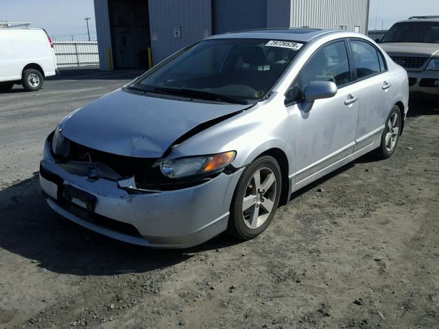 1HGFA168X7L048738 - 2007 HONDA CIVIC EX SILVER photo 2