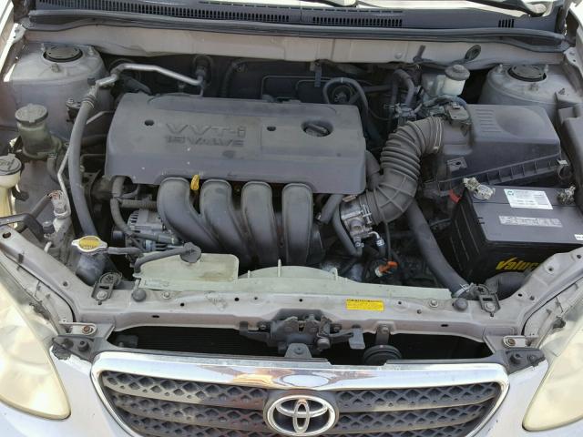 1NXBR32E76Z674135 - 2006 TOYOTA COROLLA CE SILVER photo 7