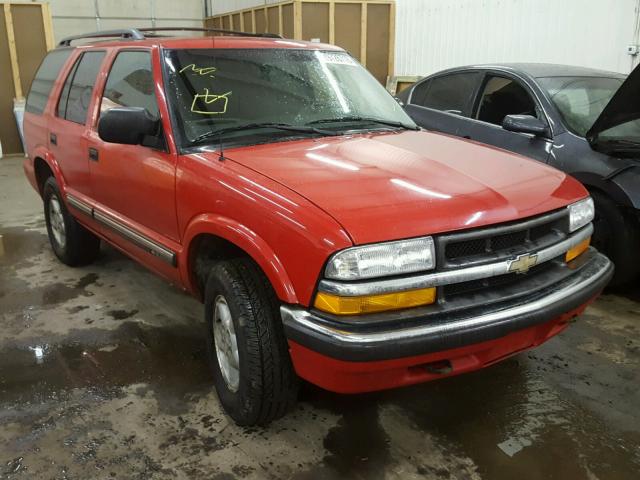 1GNDT13W0Y2293212 - 2000 CHEVROLET BLAZER RED photo 1