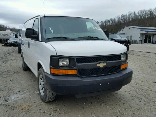 1GCSGAFX4C1146589 - 2012 CHEVROLET EXPRESS G1 WHITE photo 1