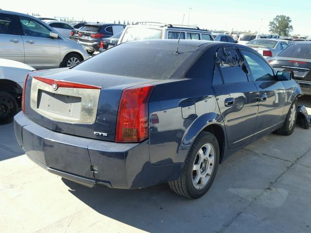 1G6DM577540113750 - 2004 CADILLAC CTS BLUE photo 4