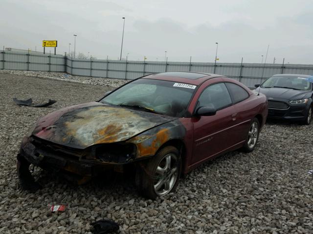 4B3AG52H31E055921 - 2001 DODGE STRATUS R/ RED photo 2