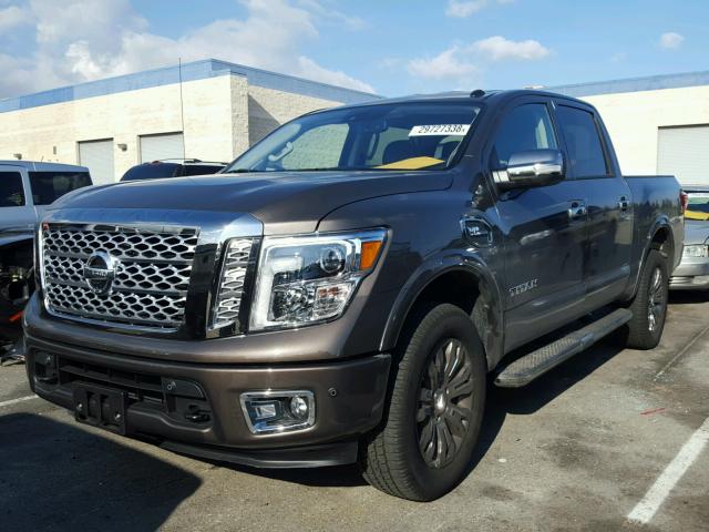 1N6AA1E59HN524321 - 2017 NISSAN TITAN SV CHARCOAL photo 2