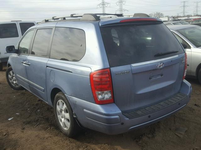 KNDMC233076017236 - 2007 HYUNDAI ENTOURAGE BLUE photo 3