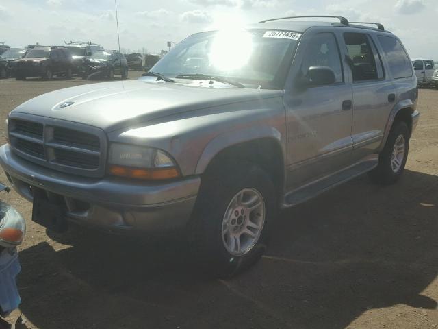 1B4HS28N21F524576 - 2001 DODGE DURANGO SILVER photo 2