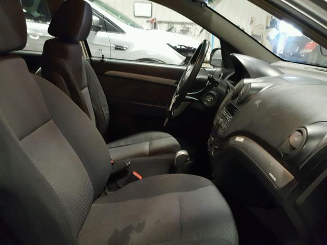 KL1TD5DE4BB225458 - 2011 CHEVROLET AVEO LS GRAY photo 5