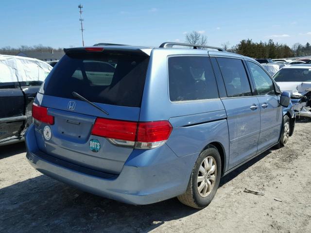 5FNRL3H49AB059252 - 2010 HONDA ODYSSEY EX BLUE photo 4