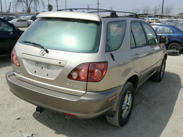 JT6HF10U6X0083591 - 1999 LEXUS RX 300 GOLD photo 4